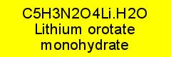 Lithium orotate monohydrate pure