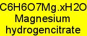 Magnesium hydrogencitrate pure